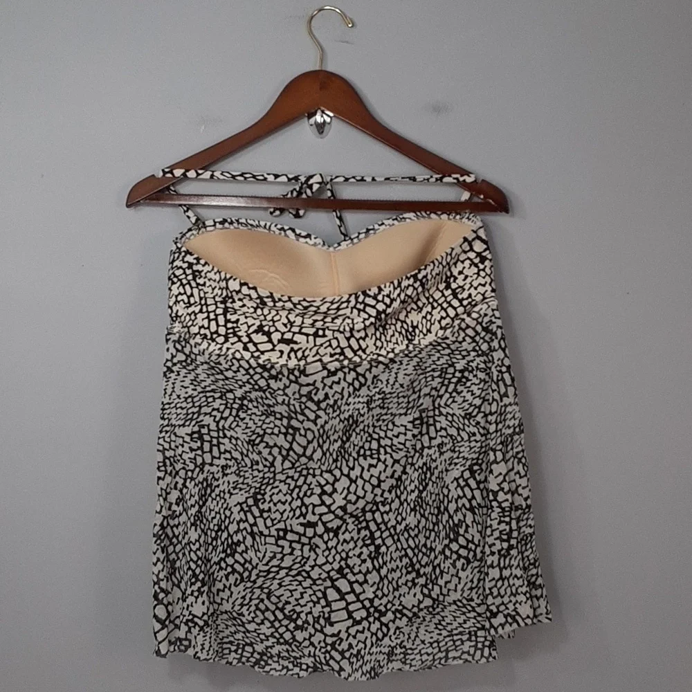 Merona Animal Print Halter Top Swim Suit